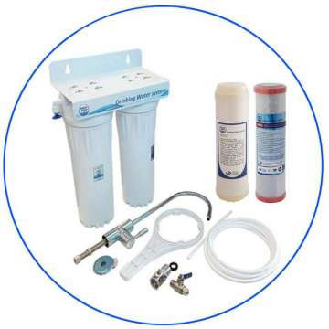 APDUC 14 UFPRO 2-Stage System, with 10" APUF 2T 0.01 µm and APCYL 0.5 µm filters from Aqua Pure Aqua Pure - 1