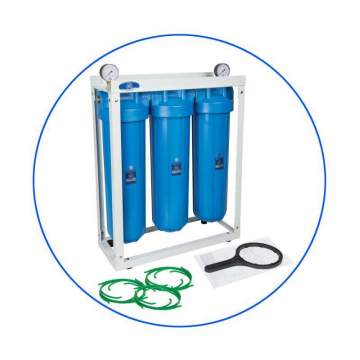 Filter case Professional Triple Big Blue 20″ Aqua Filter HHBB20B Aqua Filter - 1