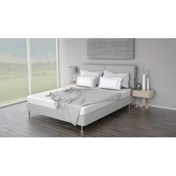 Κρεβάτι ημίδιπλο με Βάση Core Standard και Κεφαλάρι Double Cure για στρώμα 140Χ200 με αποσπώμενο ύφασμα Dunlopillo - 1