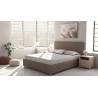 Single bed with Core Supreme Base and EDEN Headboard for mattress 90X200 with removable fabric Dunlopillo - 1