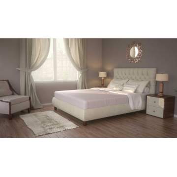 Single bed 100X215, with Core Plus Base and Jasmine Headboard for mattress 90X200 with removable fabric Dunlopillo - 1