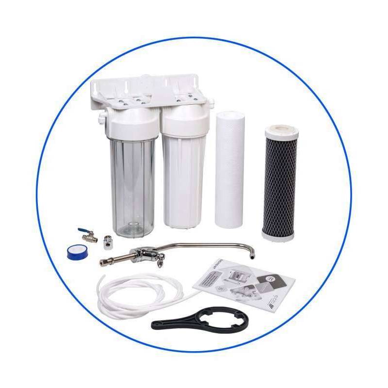 FP2-W-K1 Two Stage Under Counter Filter System Aqua Filter - 1