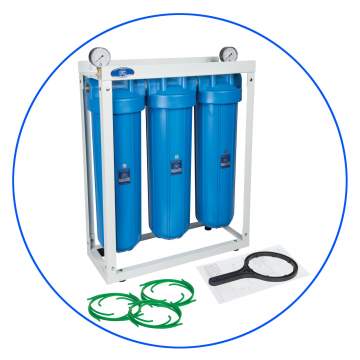 Triple filter case Big Blue 20″ Aqua Filter HHBB20B Aqua Filter - 1