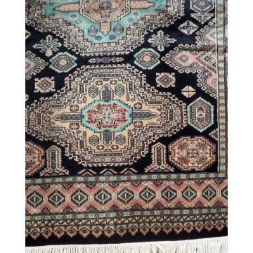 Handmade all-wool carpet CHOLISTAN Pakistani 1.69X2.42 Fig. 26924 blue - 1
