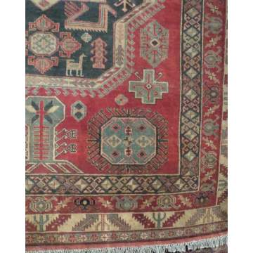 CHENCHEN handmade all-wool carpet 1.94X2.20 cm green ΒΙΟΚΑΡΠΕΤ - 3