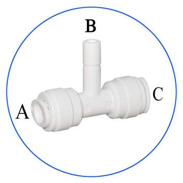 Σύνδεσμος Ασφαλείας Ταφ in line 1/4 AQ-A4TR4-W Aqua Filter - 1