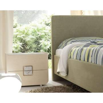 Single bed with Core Supreme Base and EDEN Headboard for mattress 90X200 with removable fabric Dunlopillo - 3