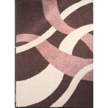 Savanna Shaggy Carpet 1.60X2.30 Fig 7182A Color Dark Purple ΜΕΚΚΑ CARPETS - 1