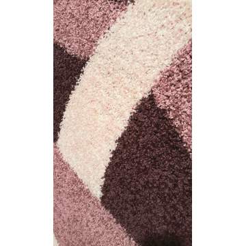 Savanna Shaggy Carpet 1.60X2.30 Fig 7182A Color Dark Purple ΜΕΚΚΑ CARPETS - 3