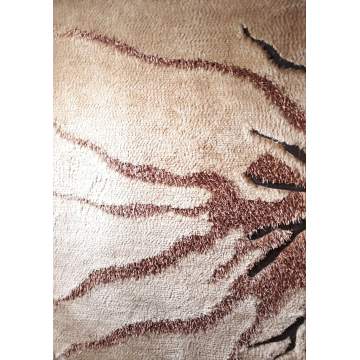 Handmade rug Saint Clair Shaggy 1.60X2.30 size 109 x beige ΜΕΚΚΑ CARPETS - 1