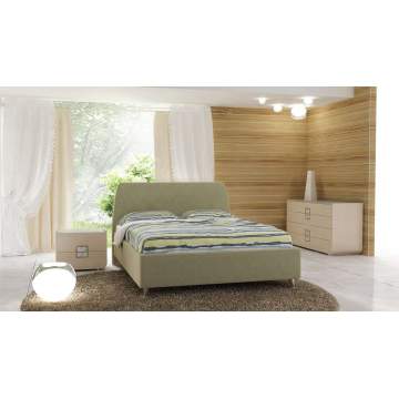 Single bed with Core Supreme Base and EDEN Headboard for mattress 100X200 with removable fabric Dunlopillo - 3