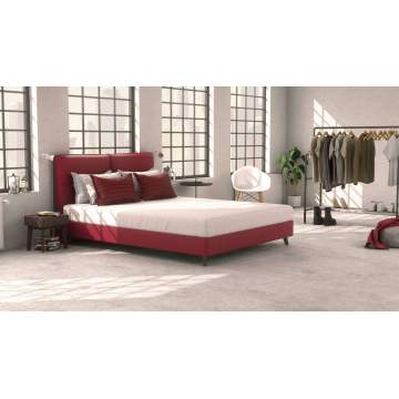 Double bed with Core standard base and Joy headboard for mattress 170X200 with removable fabric Dunlopillo - 1