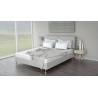 Super double bed with Core Standard Base and Double Cure Headboard for 200X200 mattress with removable fabric Dunlopillo - 1