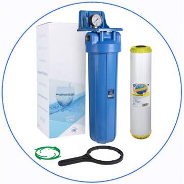 Aqua Filter's Big Blue 20'' BBCST20 filter system with 1' supply cross section Aqua Filter - 1