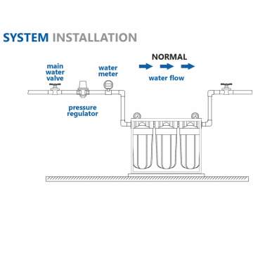 Aqua Filter's Big Blue 20'' BBPS20 Filter System with 1'' flow cross-section Aqua Filter - 10