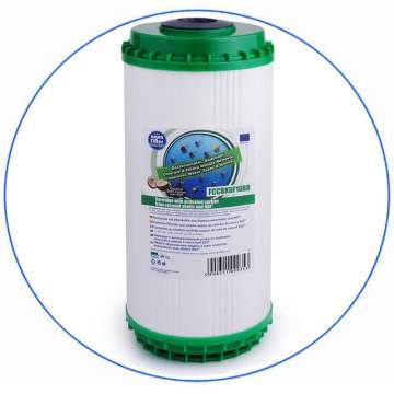 Big Blue 10″x4.5″ Granular Activated Carbon Filter GAC+KDF FCCBKDF 10BB Aqua Filter - 1