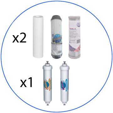 Annual 6-Stage Reverse Osmosis Filter Change Set by Aqua Filter - 1