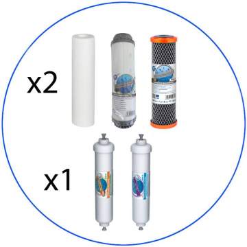 Aqua Filter's 6-Stage RO Reverse Osmosis SFP Annual Filter Change Set Aqua Filter - 1