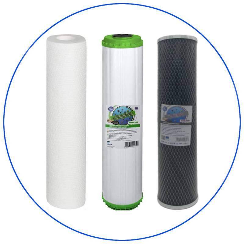 Big Blue SFB324 Triple Filter Cartridge Replacement Set Aqua Filter - 1