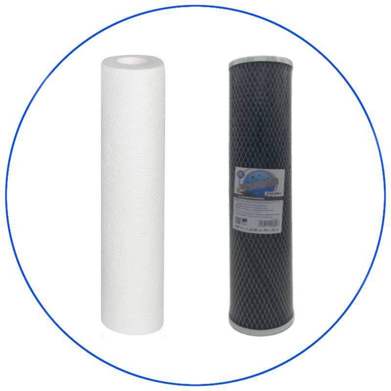 Σετ Ανταλλακτικών Φίλτρων Διπλής Φιλτροθήκης Big Blue SFB222 Aqua Filter - 1
