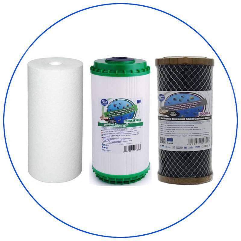 Big Blue SFB314 Triple Filter Cartridge Replacement Set Aqua Filter - 1