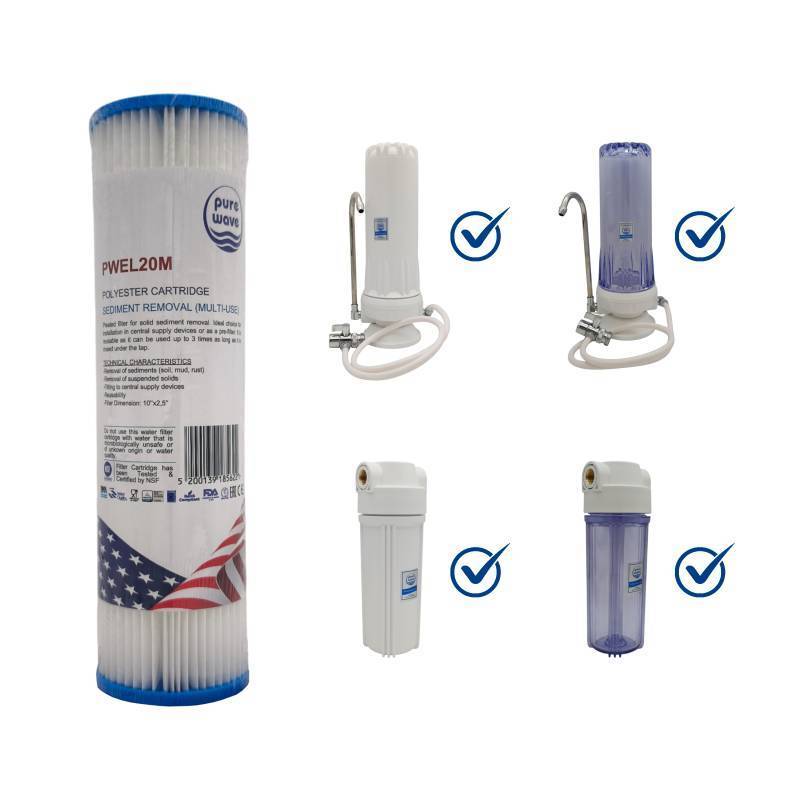 Purewave Multi-Purpose Pleated Sediment Filter PWEL20M