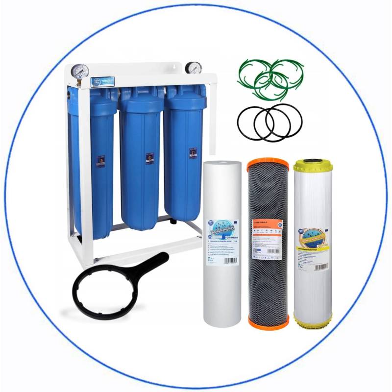 Σύστημα Φίλτρου Big Blue 20'' BBF316 της Aqua Filter με Διατομή Παροχής 1''