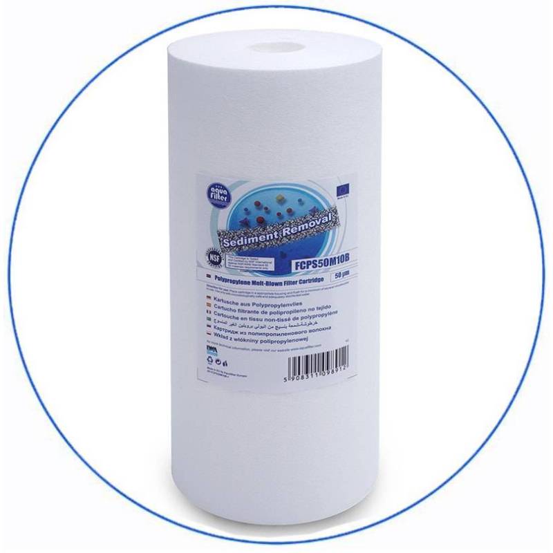 Σύστημα Φίλτρου Big Blue 10'' BBF221 της Aqua Filter με Διατομή Παροχής 1''
